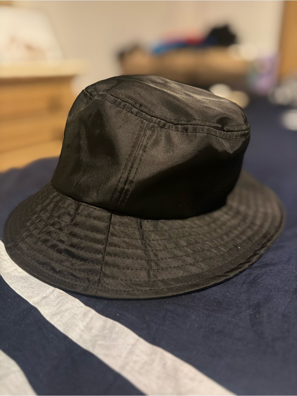 Prada Black Logo Hat - Picture 3 of 4